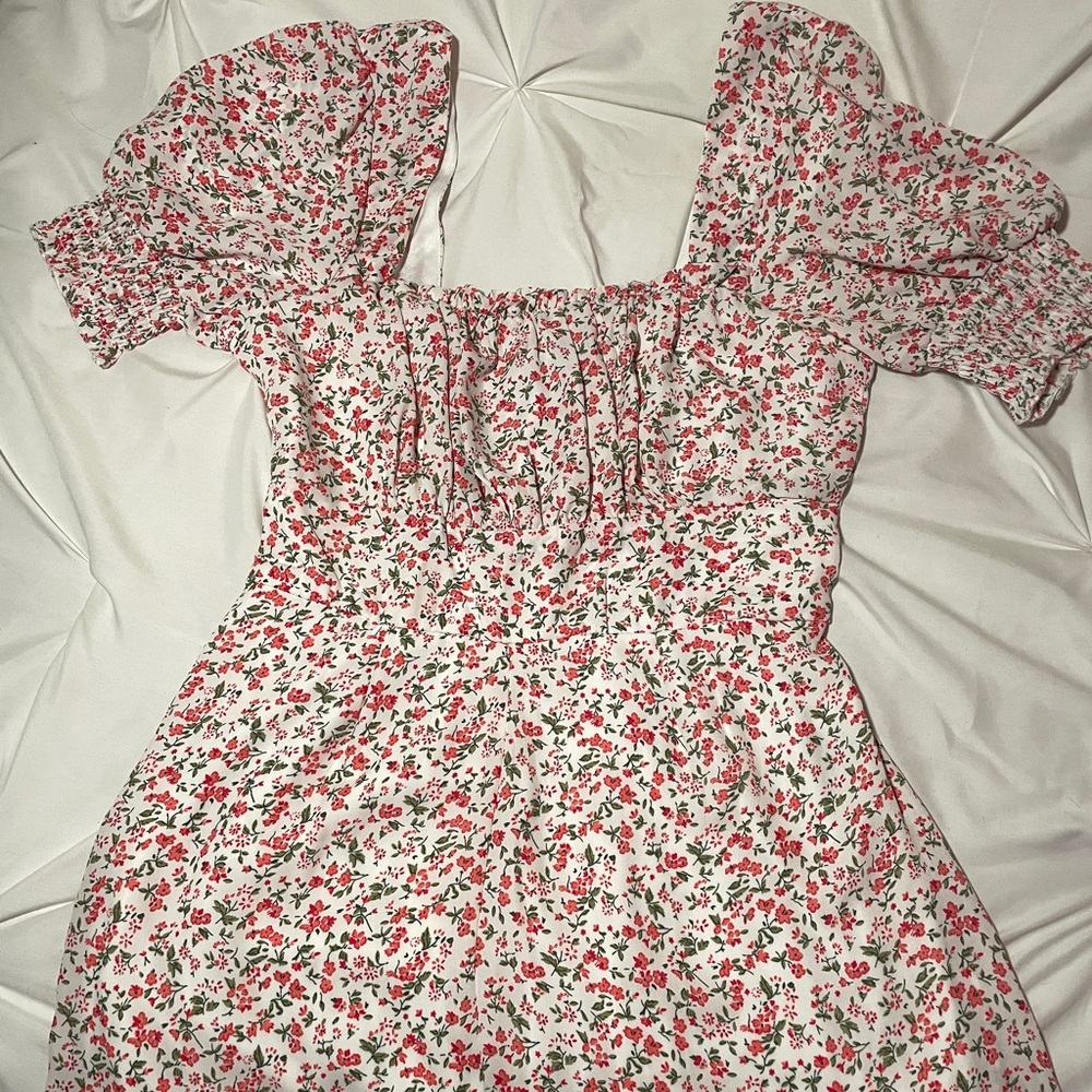 Francesca's Collections Floral Jumpsuit